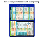 WhiteCoat Clipboard® - Blue Ovarian/Adnexal Sonography Edition